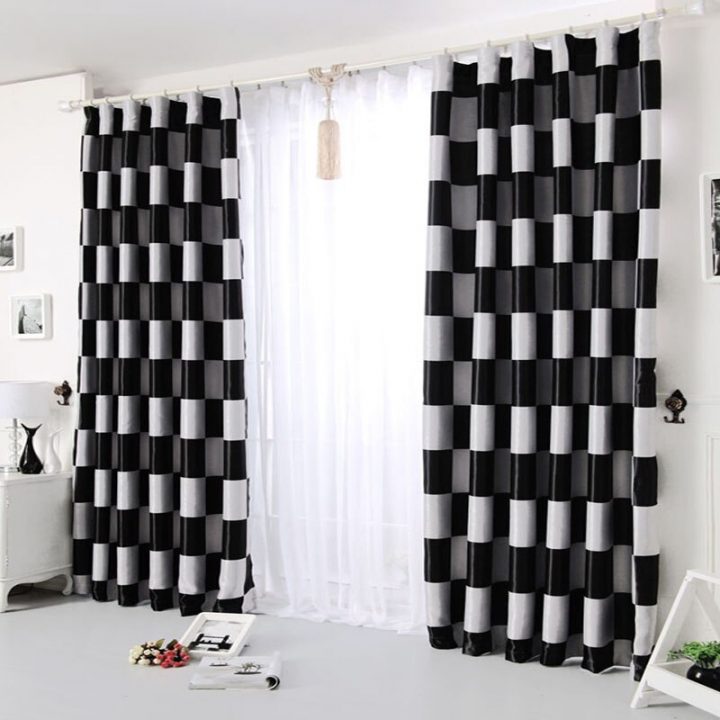 Rideau Noir Et Gris concernant Rideau Gris Noir