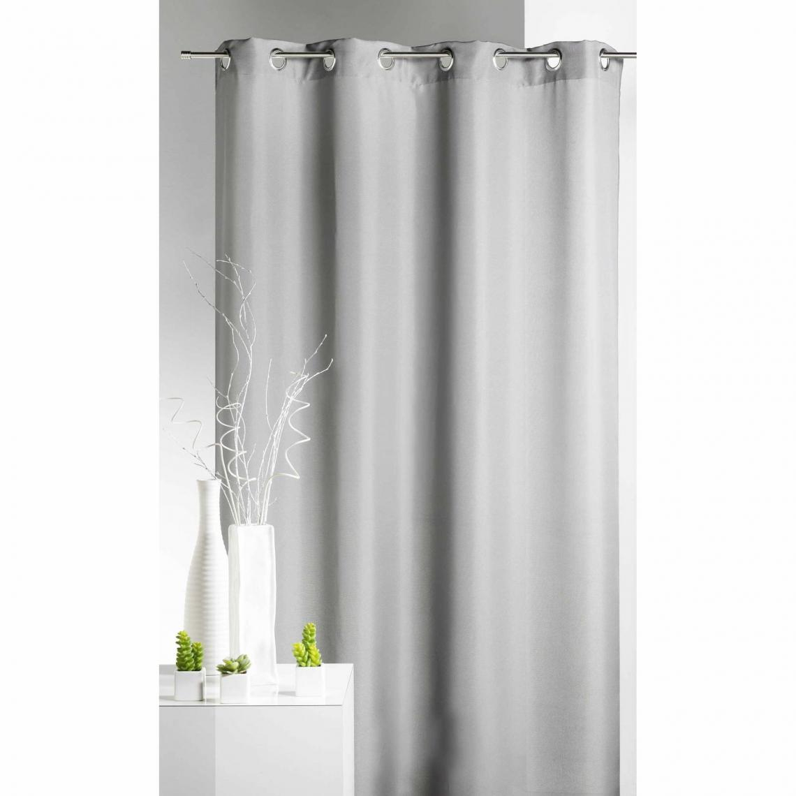 Rideau Obscurcissant Grande Largeur A Oeillets Home Maison Tout Rideaux Argente Agencecormierdelauniere Com