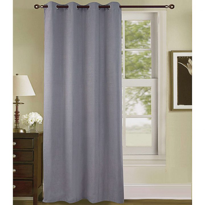 Rideau Obscurcissant Uni Effet Sable – Gris-Anthracite concernant Rideau Gris Anthracite Rideau Obscurcissant Uni Effet Sable – Gris-Anthracite concernant Rideau Gris Anthracite