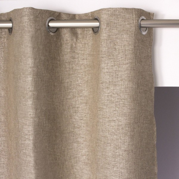 Rideau Occultant (140 X 240 Cm) Refuge Beige – Rideau destiné Rideau Voilage Beige