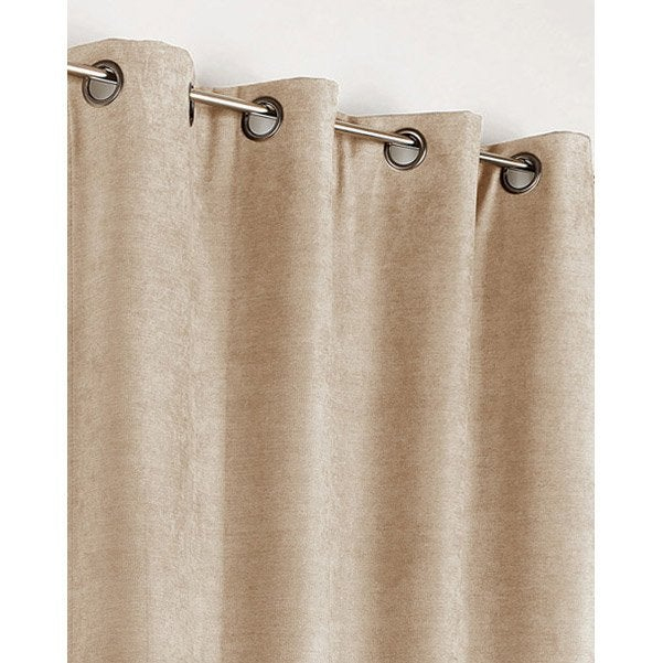 Rideau Occultant, Alaska, Taupe, L.140 X H.260 Cm | Leroy destiné Rideaux Petite Taille Rideau Occultant, Alaska, Taupe, L.140 X H.260 Cm | Leroy destiné Rideaux Petite Taille
