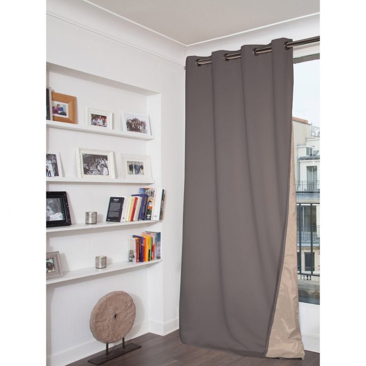 Rideau Occultant, Anti-Ondes, Gris Taupé, L.130 X H.260 Cm intérieur Rideaux Anti Froid Rideau Occultant, Anti-Ondes, Gris Taupé, L.130 X H.260 Cm intérieur Rideaux Anti Froid
