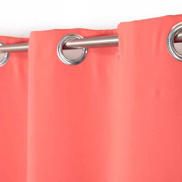 Rideau Occultant Coloris Corail Vestris 135X250 concernant Rideau Occultant Fille