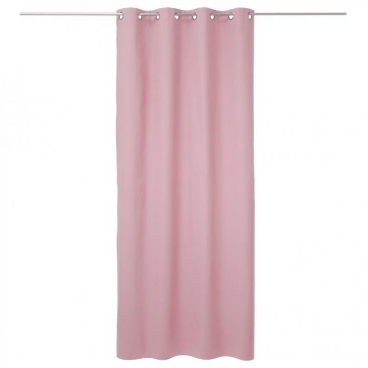 Rideau Occultant "Coton" 140X260Cm Rose dedans Rideau Occultant Rose Rideau Occultant "Coton" 140X260Cm Rose dedans Rideau Occultant Rose