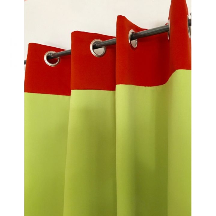 Rideau Occultant Court Bicolore Vert Anis Et Rouille tout Rideau Vert Anis Rideau Occultant Court Bicolore Vert Anis Et Rouille tout Rideau Vert Anis