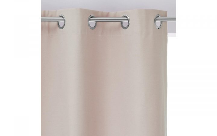 Rideau Occultant Effet Coton Lin 140X260 concernant Rideau Effet Lin