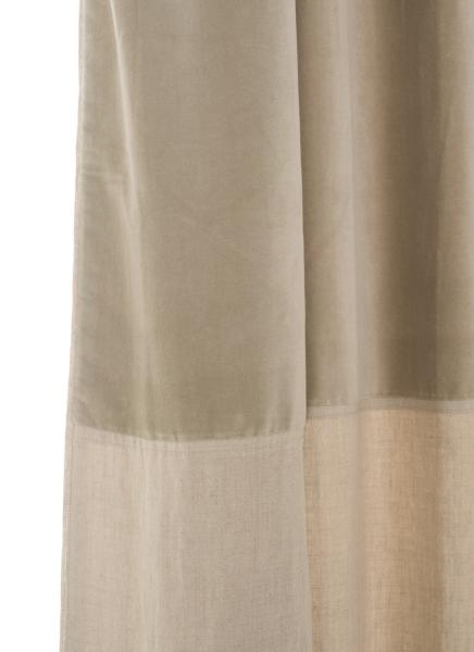 Rideau Occultant En Velours De Coton Et Lin Duo Coloris Beige destiné Rideau Velours Beige Rideau Occultant En Velours De Coton Et Lin Duo Coloris Beige destiné Rideau Velours Beige