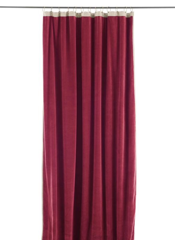 Rideau Occultant En Velours De Coton Terre Rouge Medicis destiné Rideaux Velours Epais Rideau Occultant En Velours De Coton Terre Rouge Medicis destiné Rideaux Velours Epais