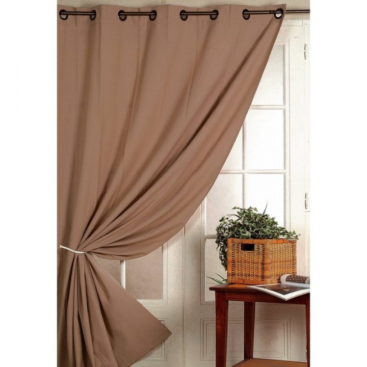 Rideau Occultant Et Isolant Thermique À Oeillets Home avec Rideau Occultant Isolant Thermique