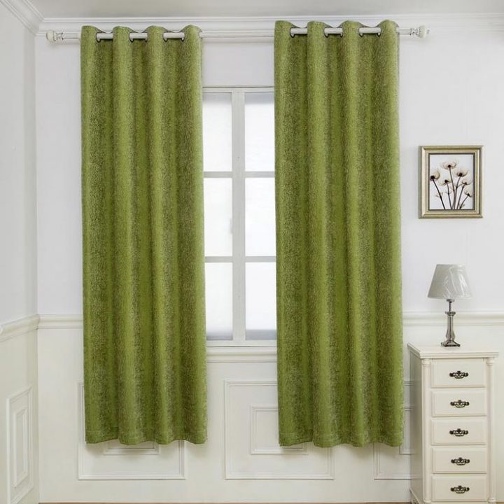 Rideau Occultant Jacquard En Chenille Pour Chambre À concernant Rideaux Americain