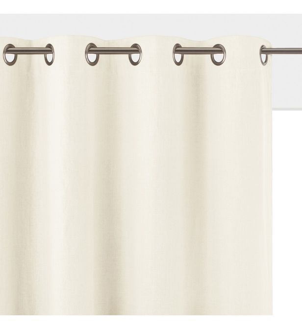 Rideau Occultant Lin Lavé À Œillets Onega La Redoute dedans Rideau Occultant La Redoute