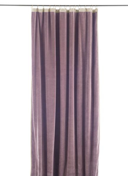 Rideau Occultant Médicis En Velours De Coton Parme, Prêt À encequiconcerne Rideau Voilage Couleur Parme
