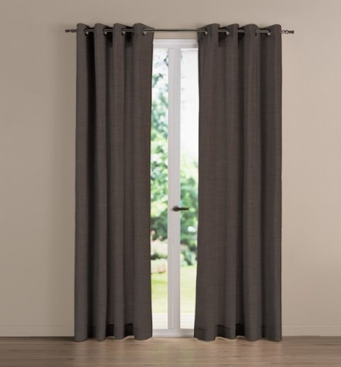 Rideau Occultant Nf City Chocolat Effet Lin L280Xh260 avec Rideau Voilage Effet Lin Rideau Occultant Nf City Chocolat Effet Lin L280Xh260 avec Rideau Voilage Effet Lin