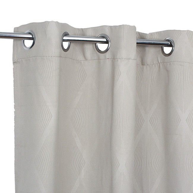 Rideau Occultant Œillets Beige Motifs Géométriques concernant Rideau Motif Geometrique Rideau Occultant Œillets Beige Motifs Géométriques concernant Rideau Motif Geometrique