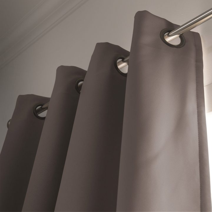 Rideau Occultant, Phonique, Gris Taupé, L.145 X H.260 Cm dedans Rideau Phonique 7 Couches