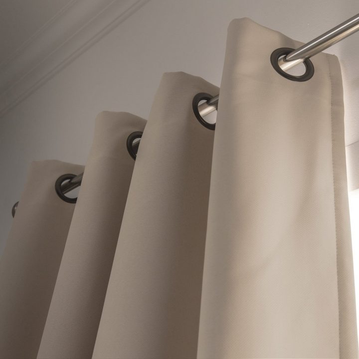 Rideau Occultant, Phonique, Phonique, Marron Clair, L.145 avec Rideau Phonique 7 Couches