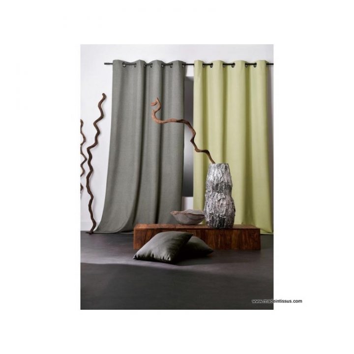 Rideau Occultant Pret À Poser Oxford – Made In Tissus avec Rideaux Ruflette Pret Poser