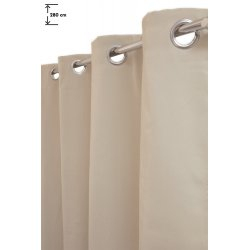 Rideau Occultant Thermique 135 X 280 Cm Grande Hauteur Uni tout Rideau Occultant Hauteur 200 Cm