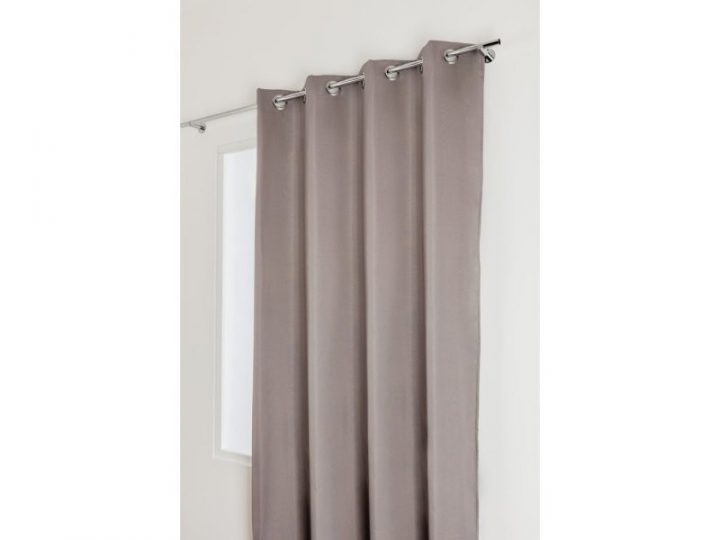 Rideau Occultant Thermique 140 X 280 Cm À Oeillets Grande dedans Rideau Plastique Anti Froid