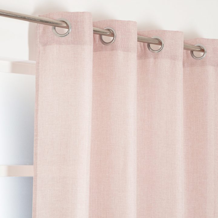 Rideau Occultant Thermique, Copenhague Rose L.135 X H.250 concernant Rideau Occultant Rose Rideau Occultant Thermique, Copenhague Rose L.135 X H.250 concernant Rideau Occultant Rose