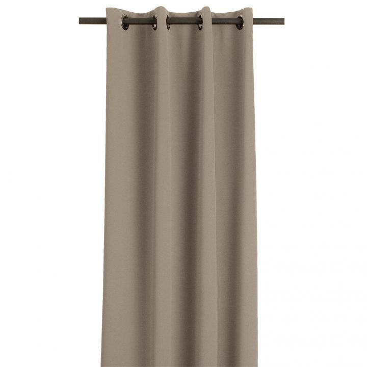 Rideau Occultant, Thermique, Taupe, L.145 X H.260 Cm destiné Rideau Thermique Avis