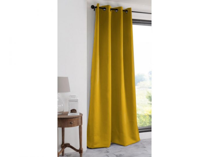 Rideau Occultant Uni 210Gr/M2 135 X 250 Cm – Vente De à Rideau Occultant Conforama