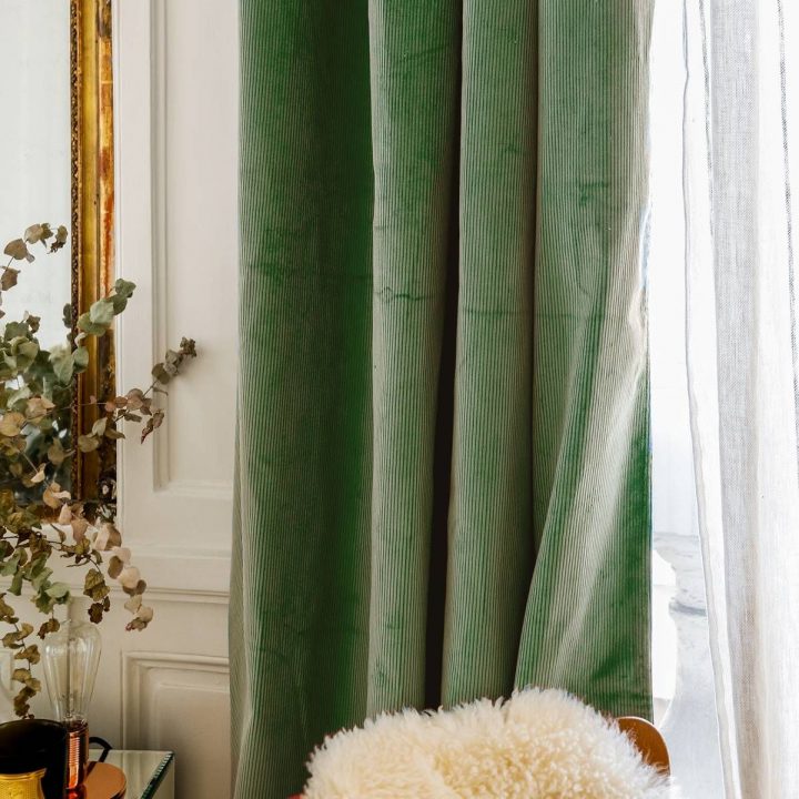 Rideau Palazzo En Velours Côtelé Vert Amande En 2020 tout Rideaux Pret A Poser Haut De Gamme Rideau Palazzo En Velours Côtelé Vert Amande En 2020 tout Rideaux Pret A Poser Haut De Gamme