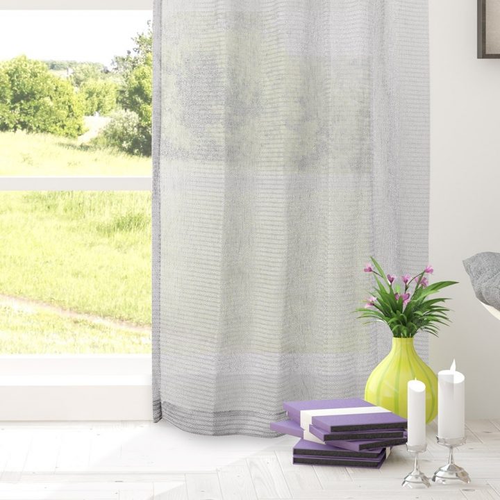 Rideau Passe Tringle – Sabrina – Gris – 54 X 85 Po encequiconcerne Rideau Passe Tringle