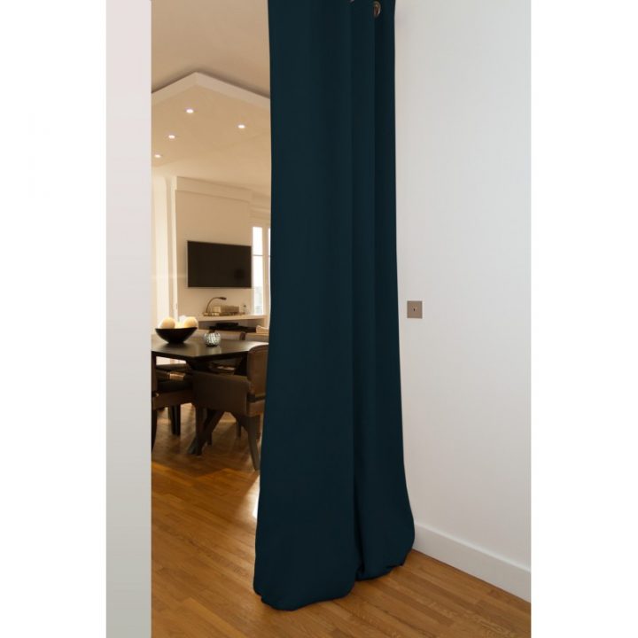 Rideau Phonique Séparation De Pièces Bleu Ardoise avec Rideau Phonique 7 Couches