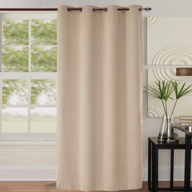 Rideau Porte Écru encequiconcerne Rideau Occultant Ecru