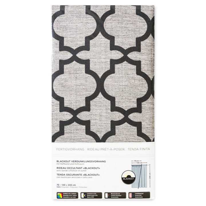 Rideau Prêt À Poser Blackout | Acheter En Ligne – Manor tout Rideau Insonorisant