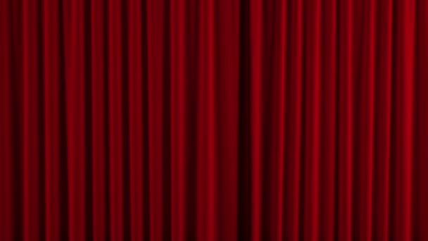 Rideau Rouge De Théâtre S'Ouvre. — Vidéo Nux_Fx © #27625181 destiné Rideaux Theatre