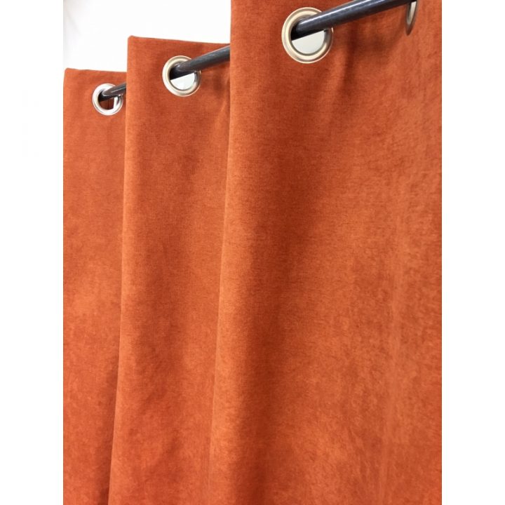 Rideau Rouille Isolant Thermique Occultant Uni tout Rideau Isolant Thermique Avis