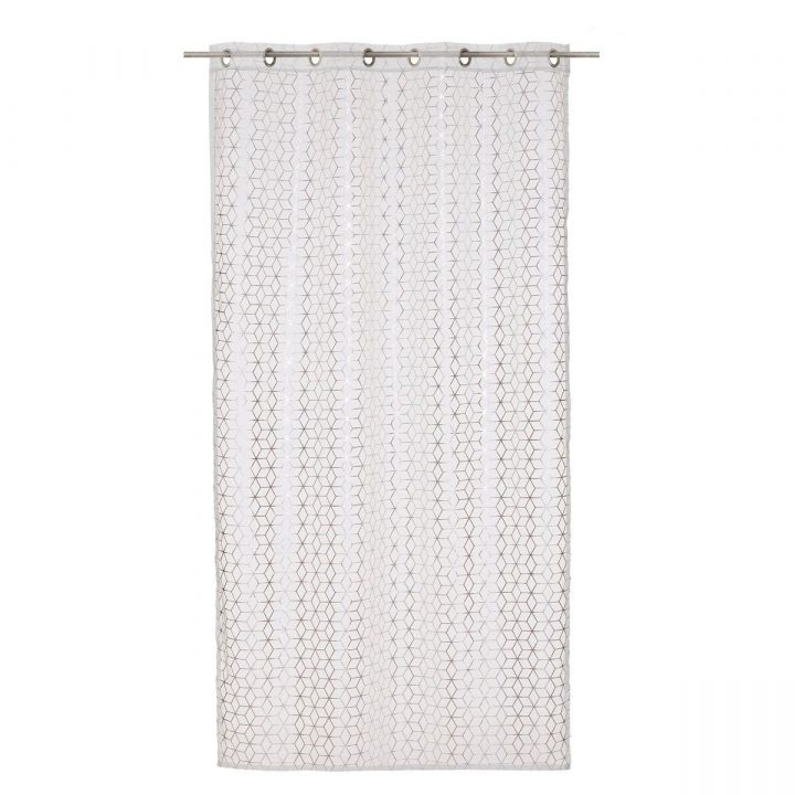 Rideau Scandinave Argent Blanc Varadero 135X240 Cm | Kalico serapportantà Rideau Scandinave Bleu