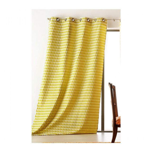 Rideau Scandinave Vert Viscose/Polyester 135X260 Someo tout Rideau Enfant Vert