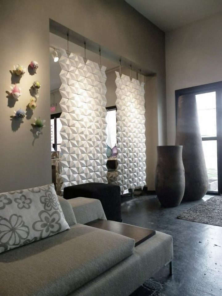 Rideau Séparateur De Pièce Losanges-Rotables | Idee Deco destiné Rideau Séparateur De Pièce