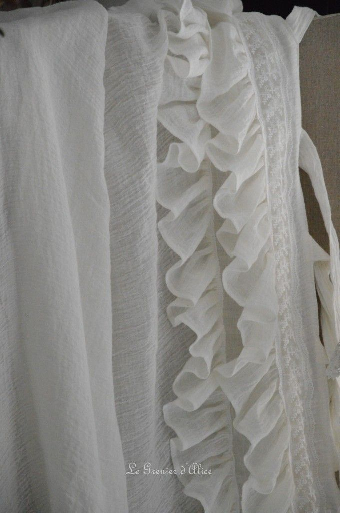 Rideau Shabby Chic Le Grenier Dalice Rideau Romantique En avec Rideaux De Charme