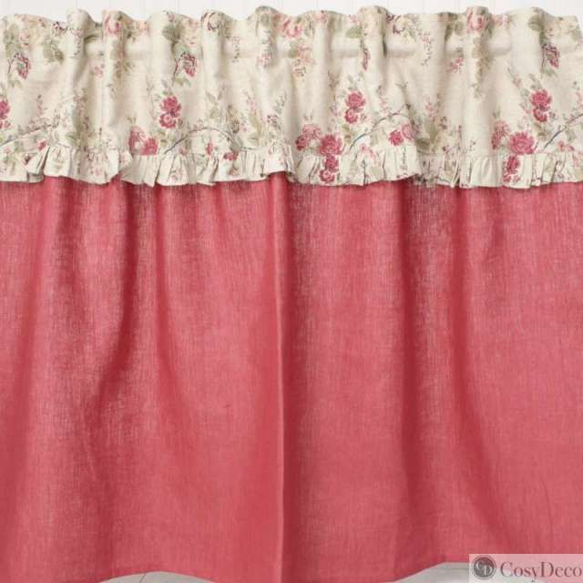 Rideau Sous-Évier Confection Sur-Mesure Fleuri Style avec Rideau Sous Evier