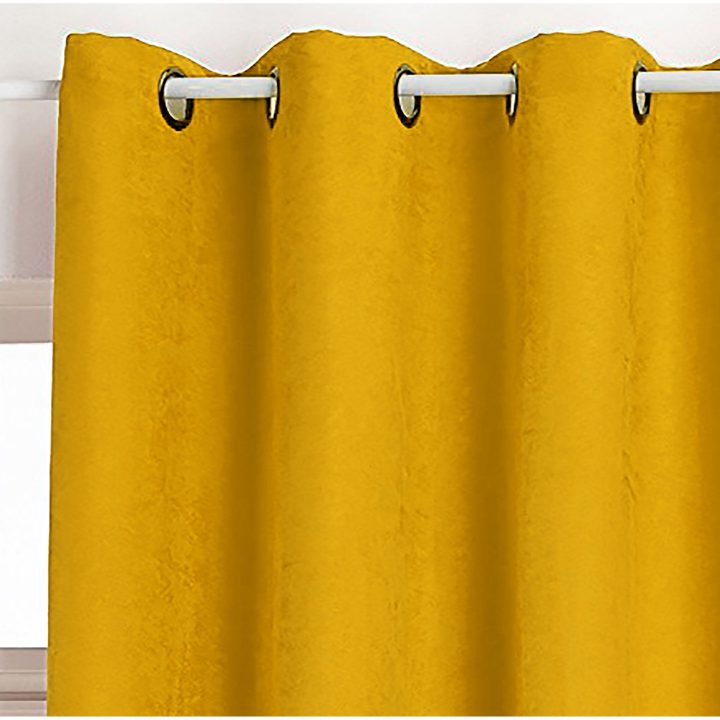 Rideau, Suédine Moutarde L.145 X H.260 Cm | Leroy Merlin destiné Rideau Moutarde Rideau, Suédine Moutarde L.145 X H.260 Cm | Leroy Merlin destiné Rideau Moutarde