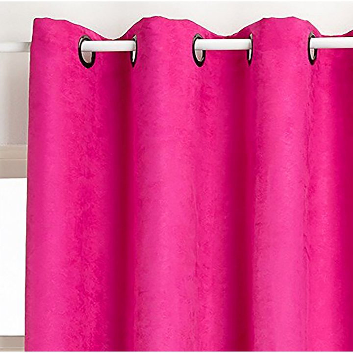 Rideau, Suédine Rose Fuchsia L.145 X H.260 Cm | Leroy Merlin tout Rideau Suedine Rideau, Suédine Rose Fuchsia L.145 X H.260 Cm | Leroy Merlin tout Rideau Suedine