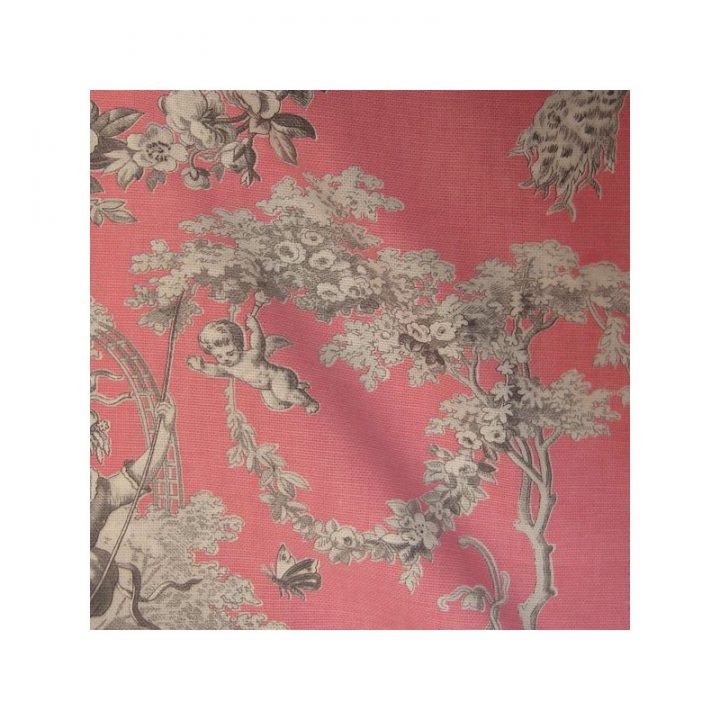 Rideau Sur Mesure En Toile De Jouy Ludivine Made In France dedans Rideaux Toile De Jouy