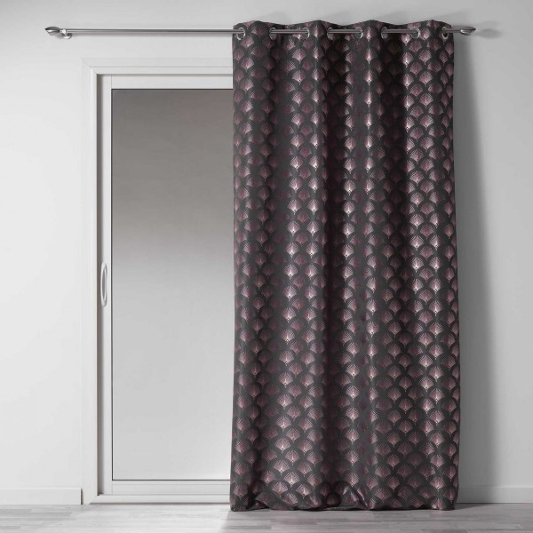 Rideau Tamisant (140 X 260 Cm) Goldy Gris Anthracite encequiconcerne Rideau Gris Anthracite