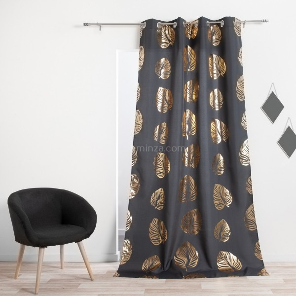 Rideau Tamisant (140 X 260 Cm) Palmette Gris Anthracite Et destiné Rideau Gris Anthracite Rideau Tamisant (140 X 260 Cm) Palmette Gris Anthracite Et destiné Rideau Gris Anthracite