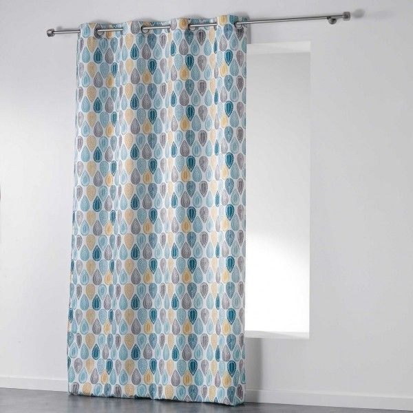 Rideau Tamisant (140 X 260 Cm) Palpito Blanc – Rideau serapportantà Rideau Voilage Blanc Et Gris