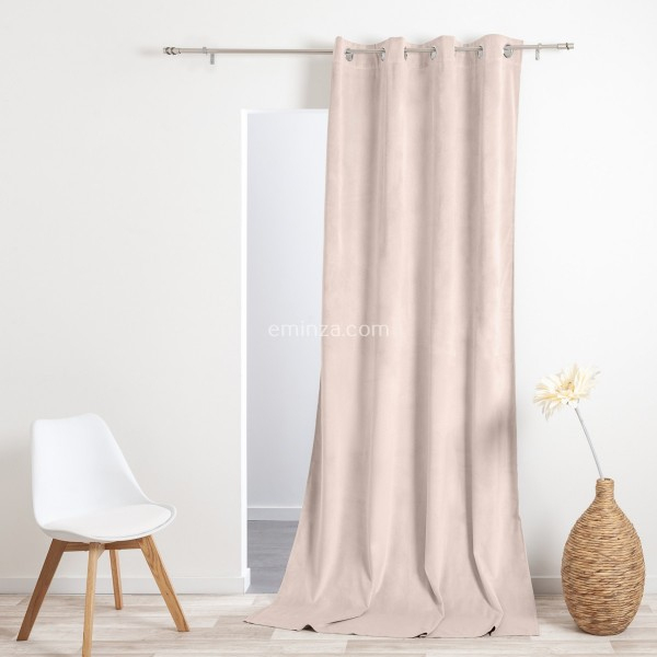 Rideau Tamisant (140 X 260 Cm) Velours Rose – Rideau serapportantà Rideau Velours Rose