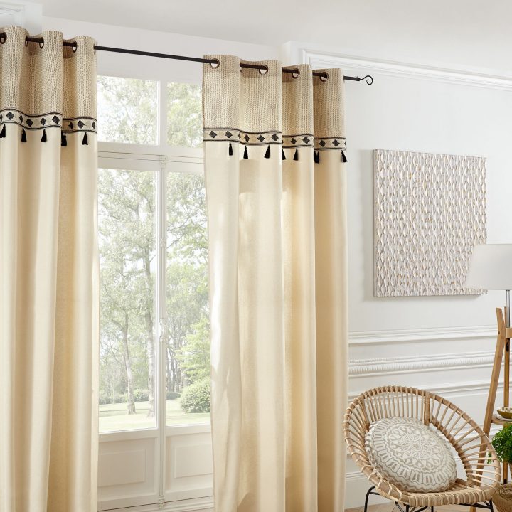 Rideau Tamisant (140 X H260) Burn Ecru – Rideau / Voilage serapportantà Store Rideaux Voilage Rideau Tamisant (140 X H260) Burn Ecru – Rideau / Voilage serapportantà Store Rideaux Voilage