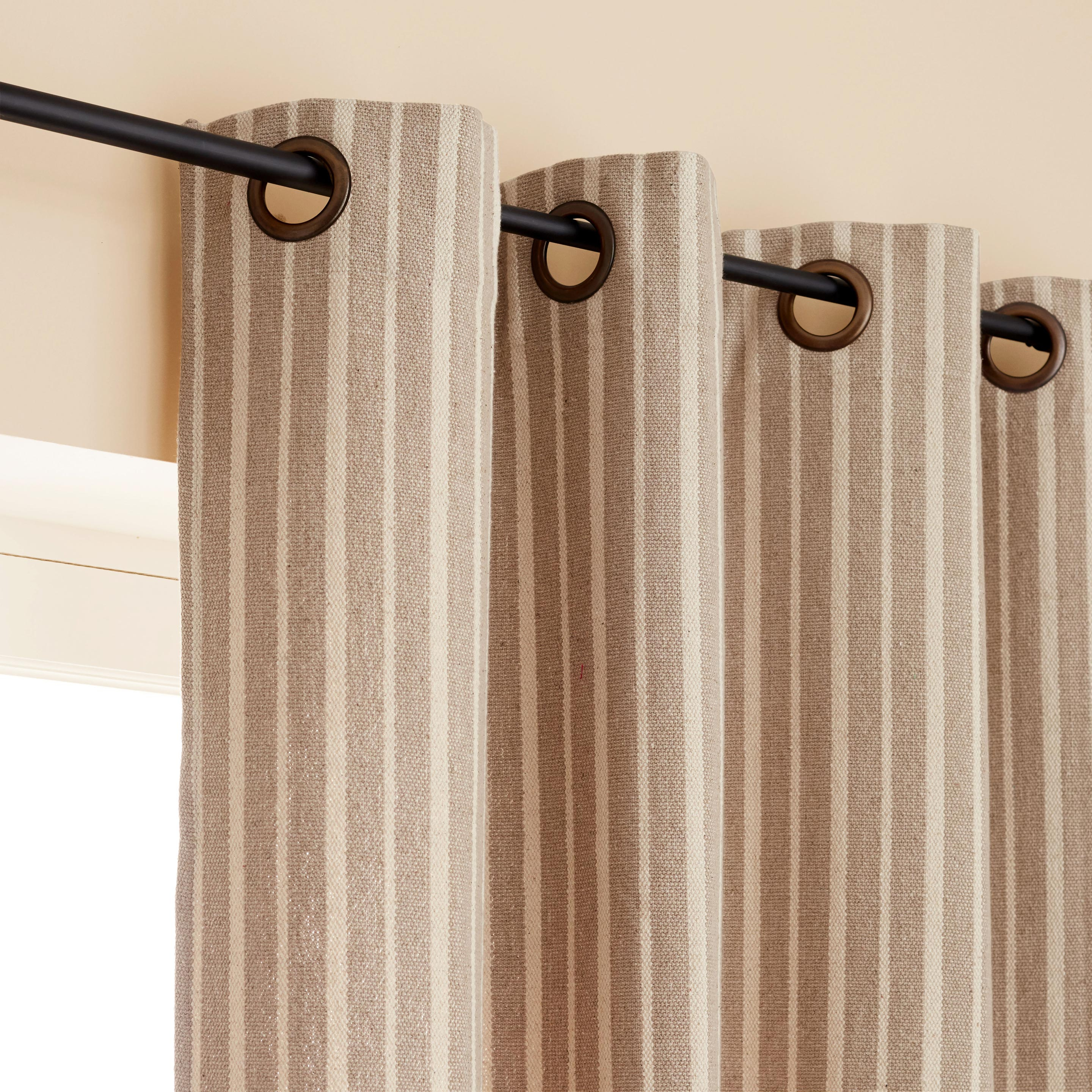 Rideau Tamisant, Coton, Ste-Maxime Ecru / Lin L.140 X H à Rideau Lin Leroy Merlin