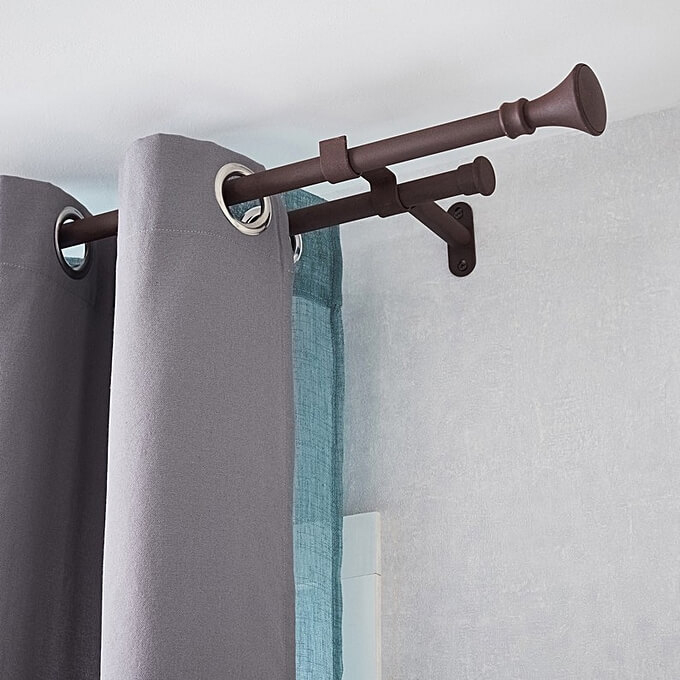 Rideau Tamisant Elema, Gris Granit – Dim 140X240Cm | Leroy encequiconcerne Rideau Gris Leroy Merlin