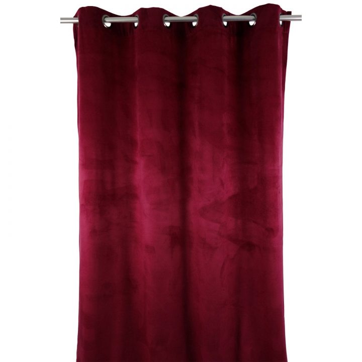 Rideau Tamisant Grande Hauteur, Blair, Bordeaux, L.140 X H tout Rideaux 300 Cm