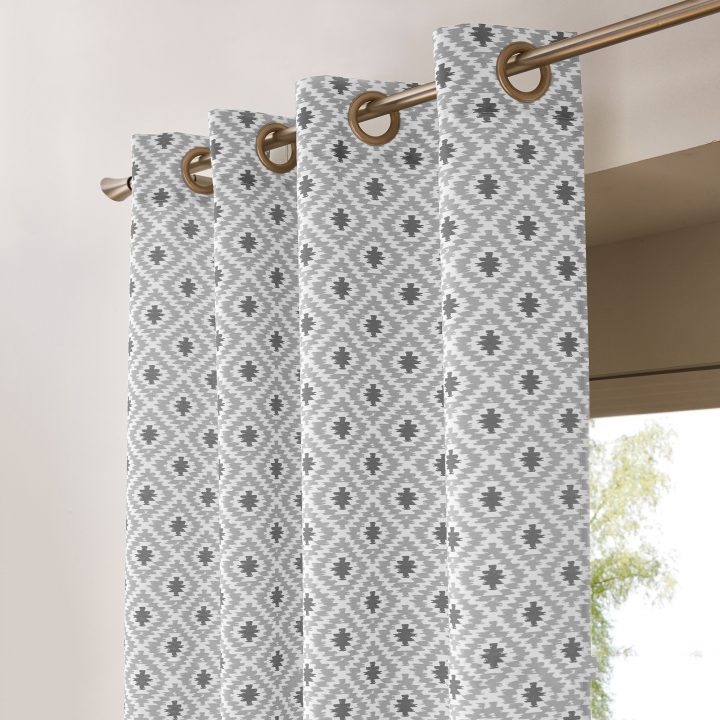 Rideau Tamisant Imprimé Ethnique. – Blancheporte serapportantà Rideau Ethnique